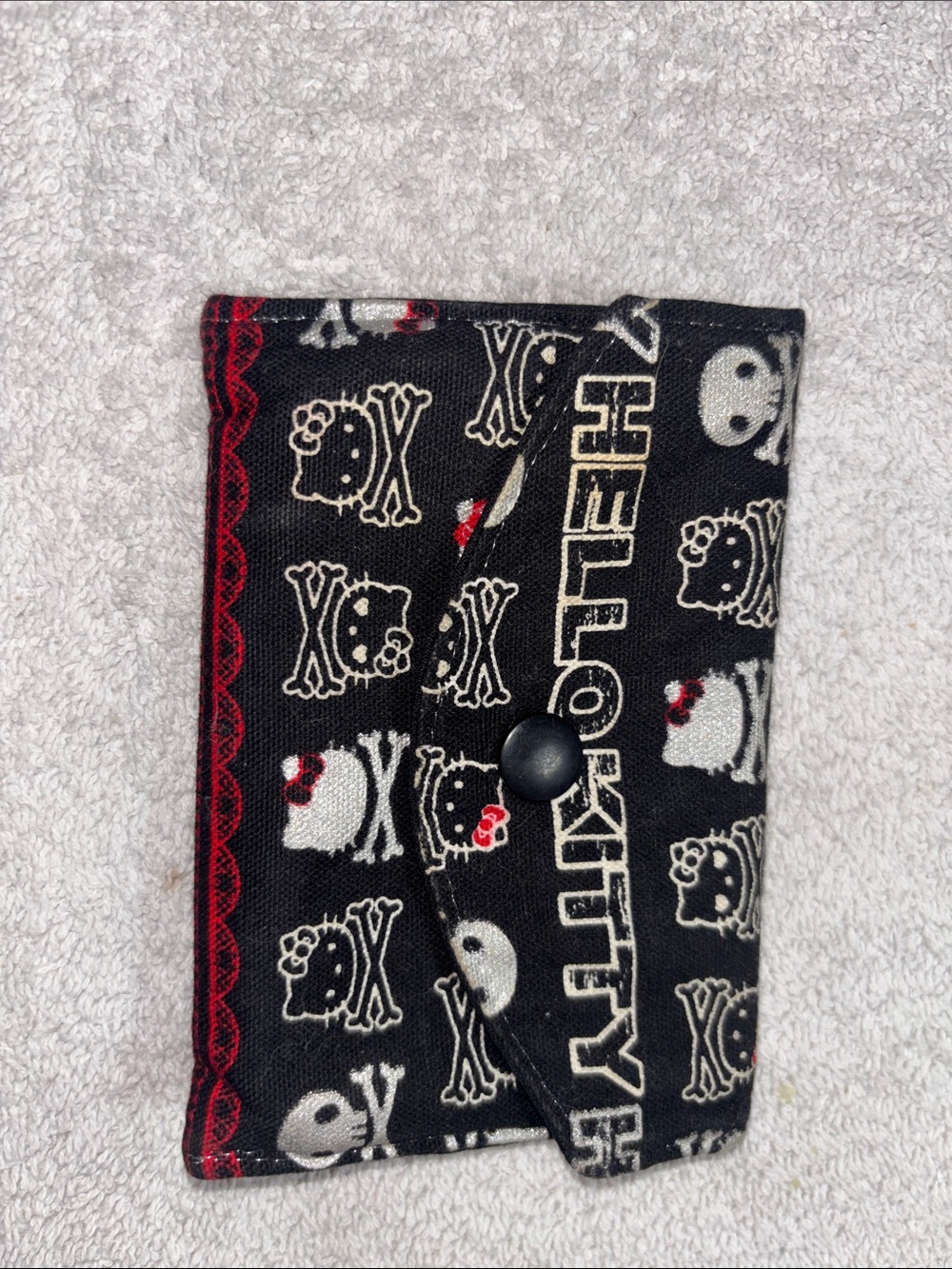 Hello Kitty Black Wallet with Red Trim